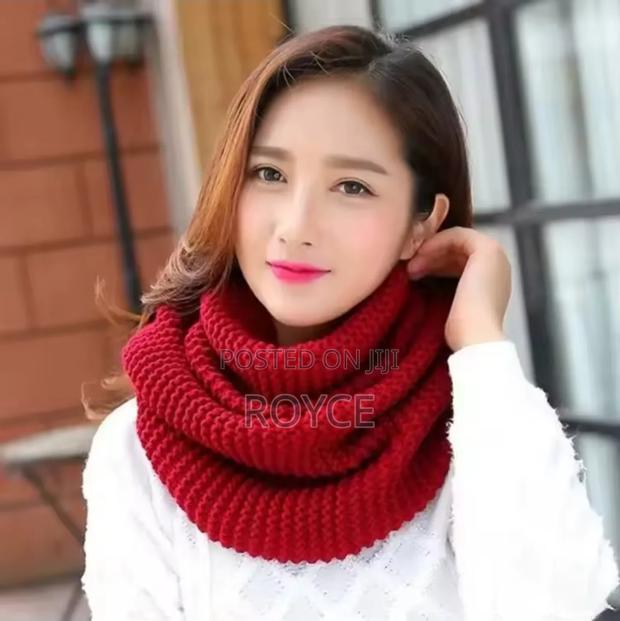 Warm Knitted Woolen Scarf - thumbnail 5