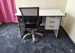 Home Study Desk and Ergonomic Mesh Chair