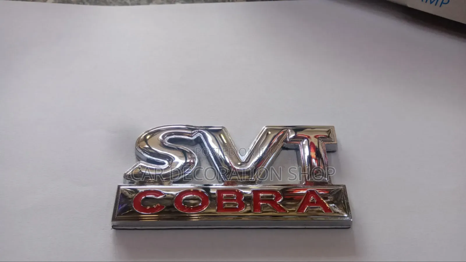 SVT Cobra Silver Decoration Decal Logo