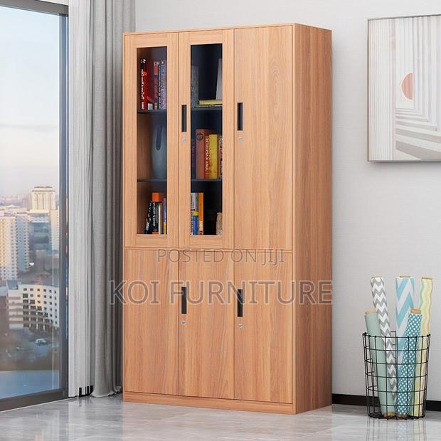 Office Cabinet; Home Office Storage Cabinet With Three Doors in Glass - thumbnail 12