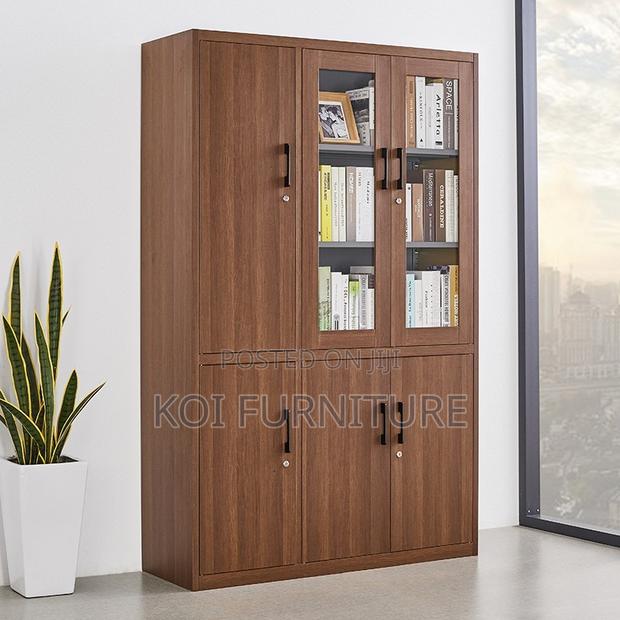 Office Cabinet; Home Office Storage Cabinet With Three Doors in Glass - thumbnail 14