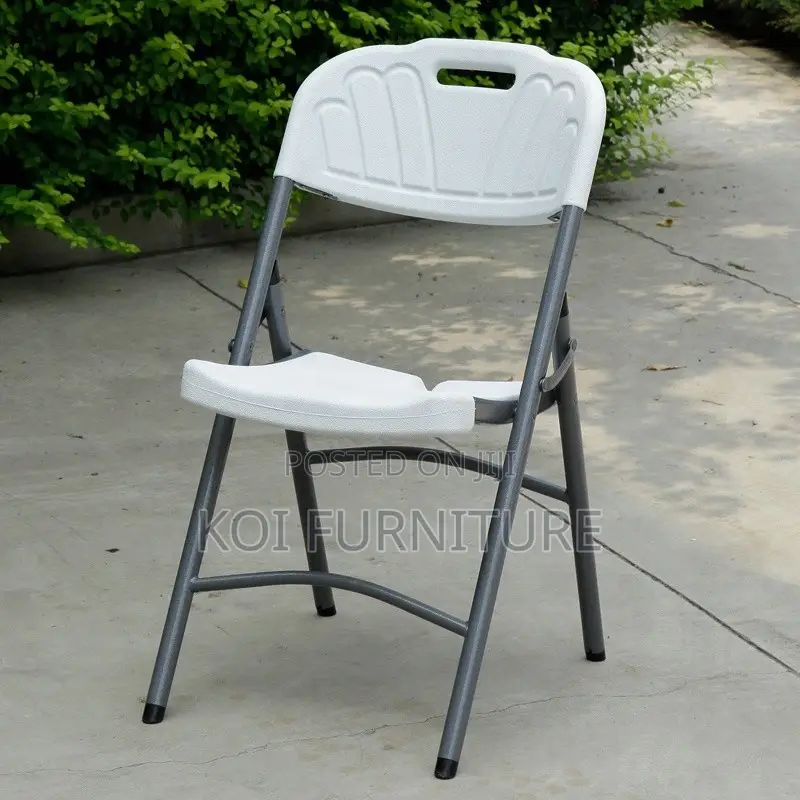 Office Chairs; Plastic Home Office Foldable Portable White Seat