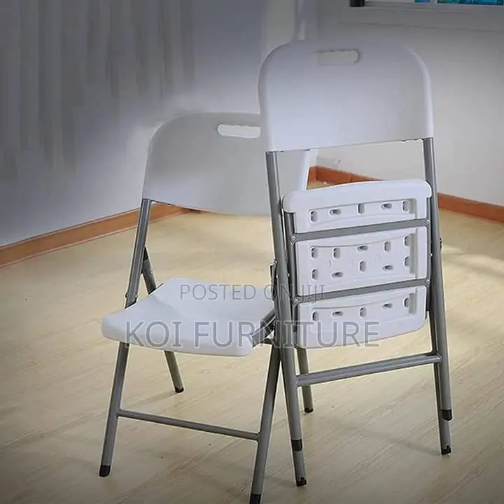 Office Chairs; Plastic Home Office Foldable Portable White Seat