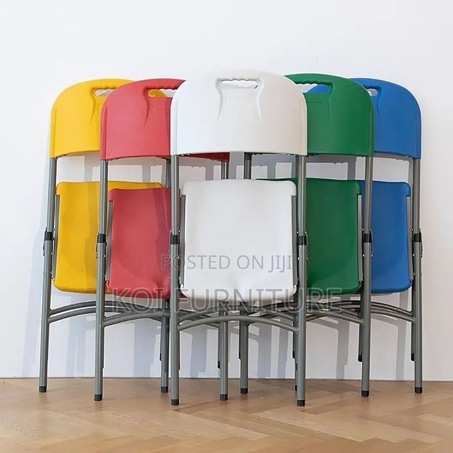 Office Chairs; Plastic Home Office Foldable Portable White Seat