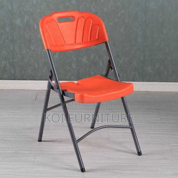 Office Chairs; Plastic Home Office Foldable Portable White Seat - thumbnail 7