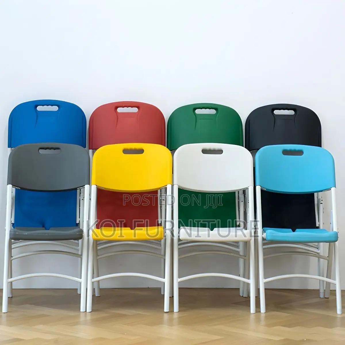 Office Chairs; Plastic Home Office Foldable Portable White Seat