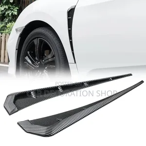 Long Slim Plastic Gloss Black Carbon Door Wing Air Vent