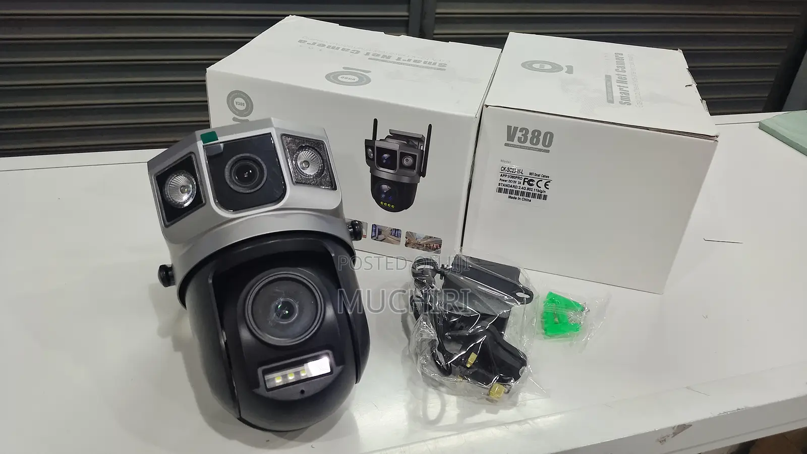 Smart Camera Wifi V380 Dual Lens Ac Powered