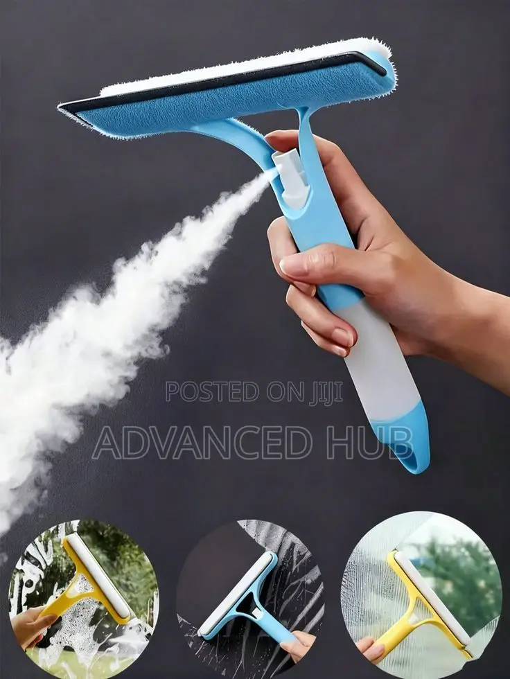 3in1 Spray Glass Double Sided Wiper Squeegee