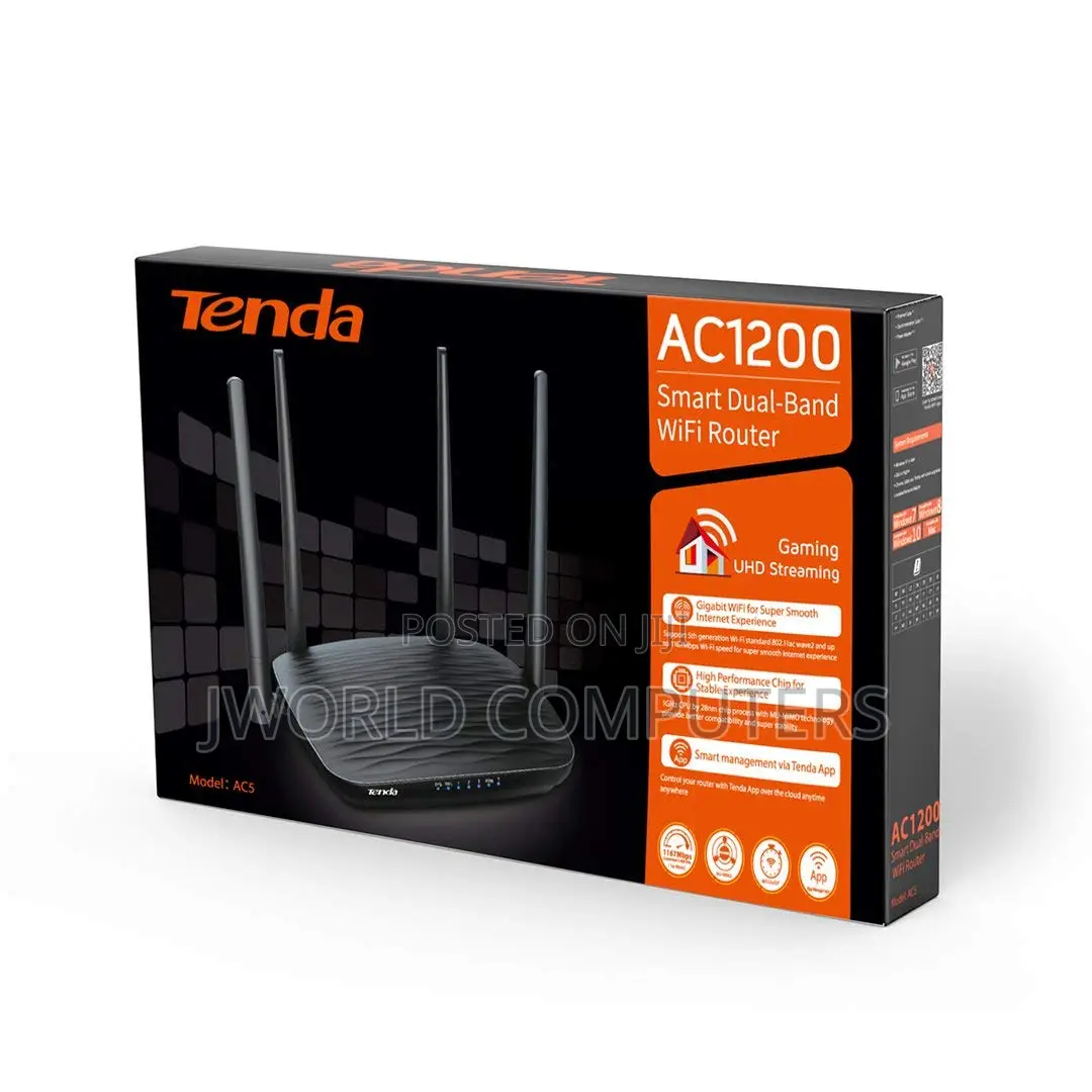 Tenda Ac5 Ac1200 Dual Band Wifi Router