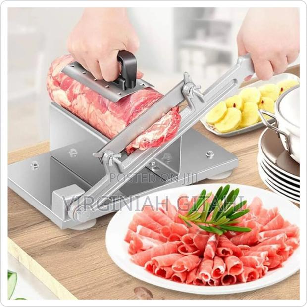 Stainless Steel Manual Meat Slicer for Fresh or Frozen Steak Meat