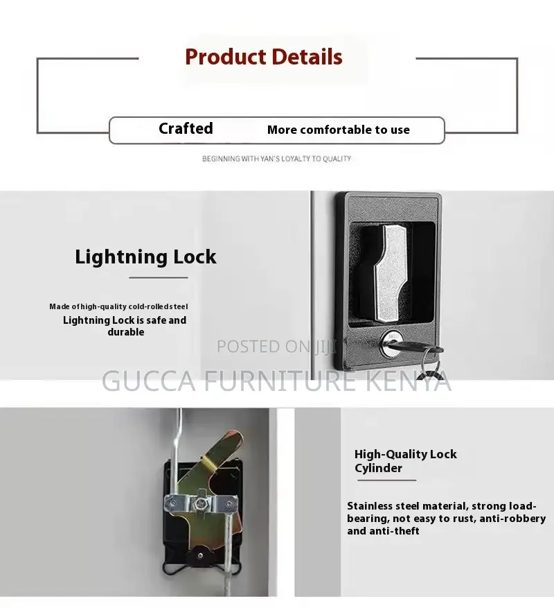 Steel 2-Swing Door Document Filling Cabinet