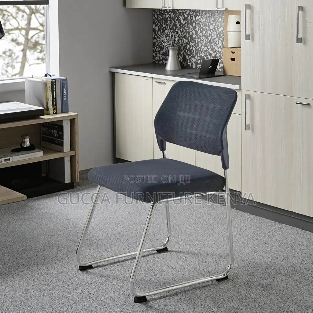 Light Weight Mesh Reception Guest Chair-Armrest