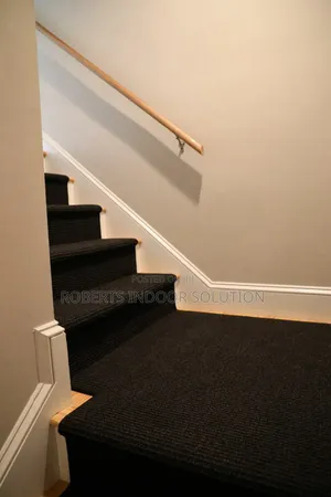 Dark Grey Stair Carpet Treads