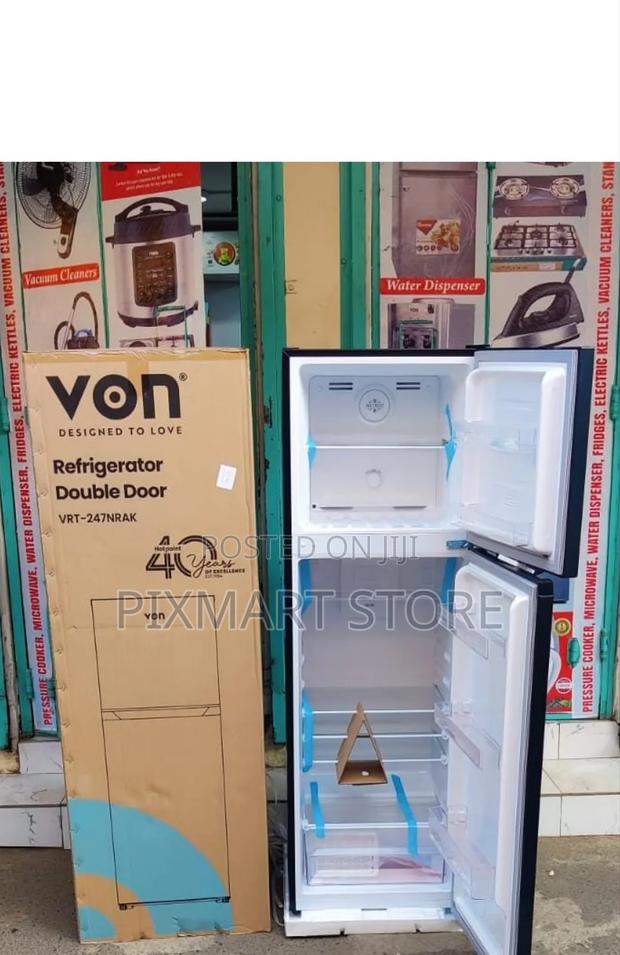 Von 247l No Frost Double Door Fridge