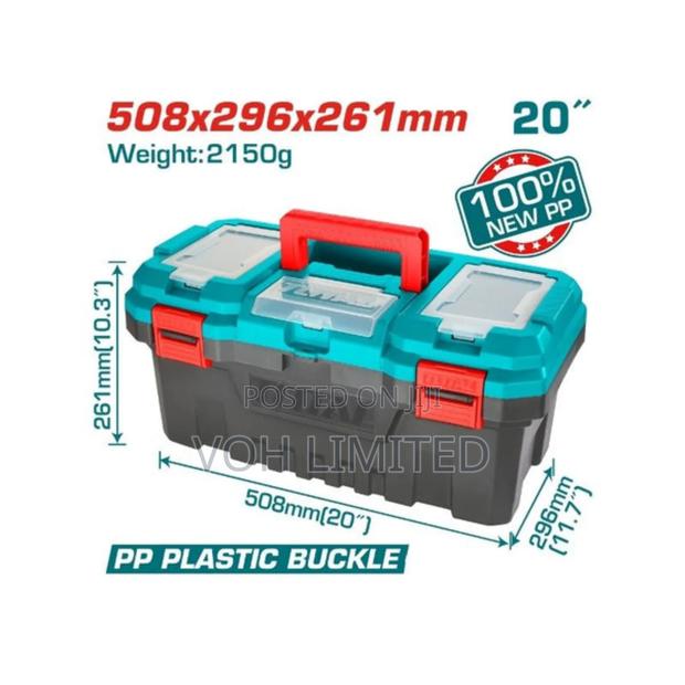 Total 20" Plastic Tool Box, Model Tpbx0201. - main view