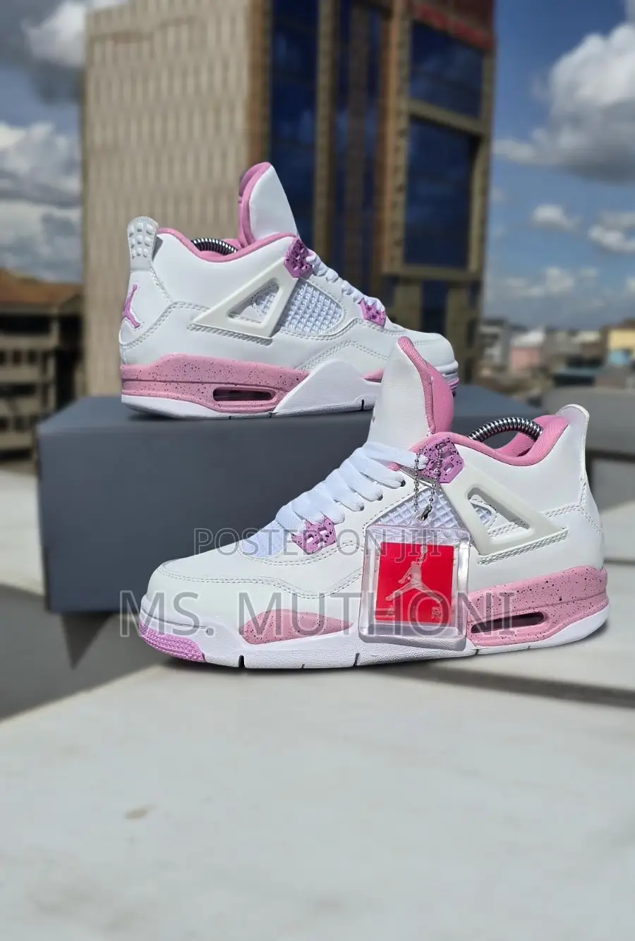 Nike Air Jordan 4 Retro Fuschia Sneakers Size 36-40