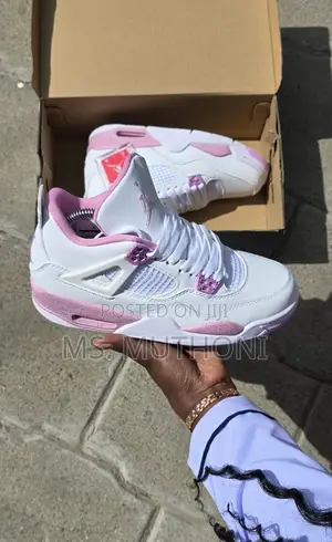 Nike Air Jordan 4 Retro Fuschia Sneakers Size 36-40