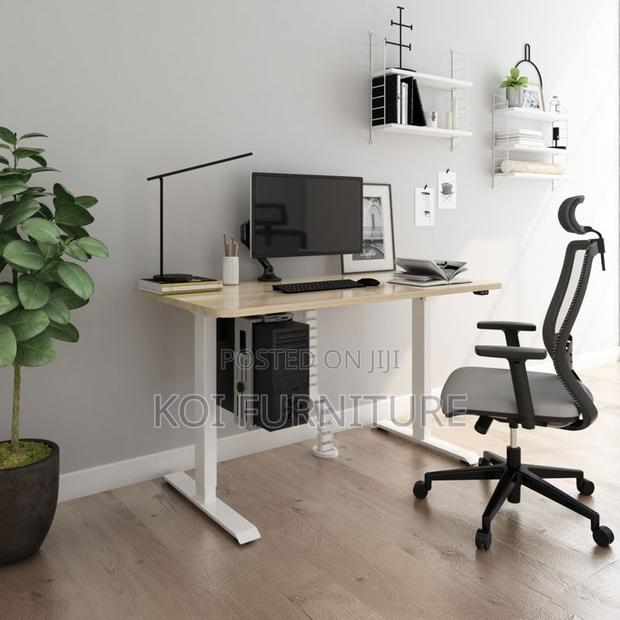 Office Desk; Adjustable 1.2m Top Sit Stand Working Electric Table