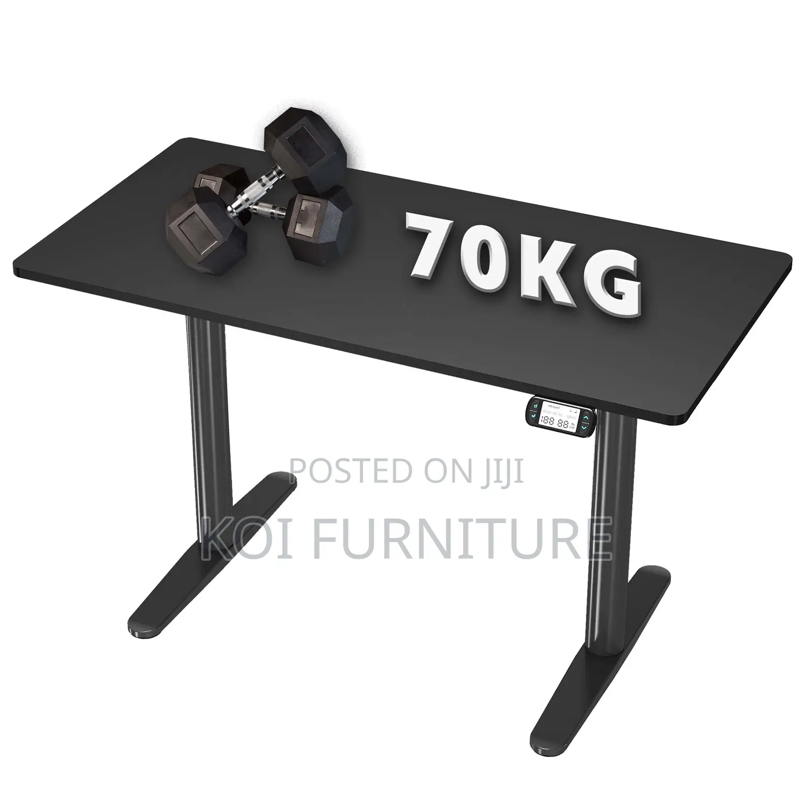 Office Desk; Adjustable 1.2m Top Sit Stand Working Electric Table