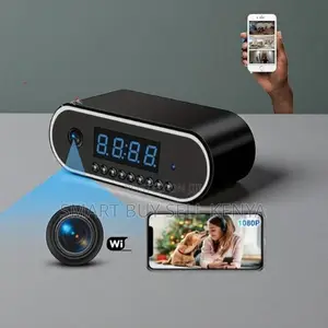 Wifi Surveillance Cam 1080p Full Hd Table Clock Wifi Spy Hidden Camera