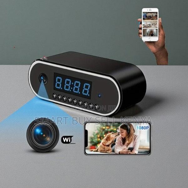 Wifi Surveillance Cam 1080p Full Hd Table Clock Wifi Spy Hidden Camera