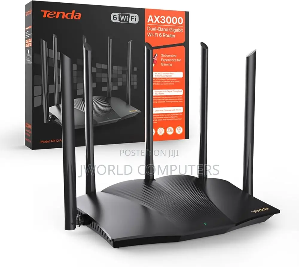 Tenda Wifi 6 Dual Band Router Tx12l Pro