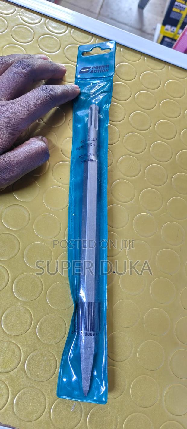 Power Action Sds-plus Sharp Pointed Chisel Pc14x250mm For Concrete