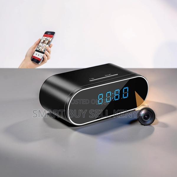 Quick Installation 1080p Hd Mini Table Clock Wifi Spy Hidden Camera