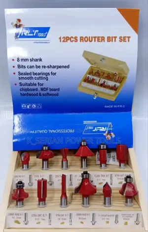 12pcs Router Bit Set 8mm/8mm 12pc Router Bits