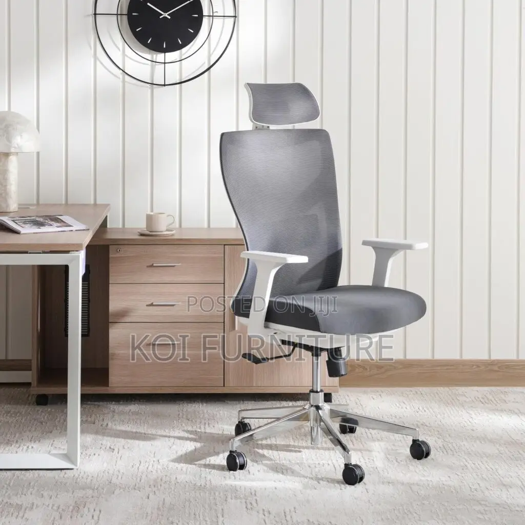 Office Chairs; High Back Classic Ergonomic Made White Office Seat