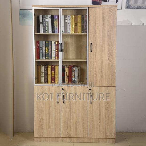 Office Cabinet; Wooden Storage Cabinet With 3 Lockable Doors - thumbnail 6