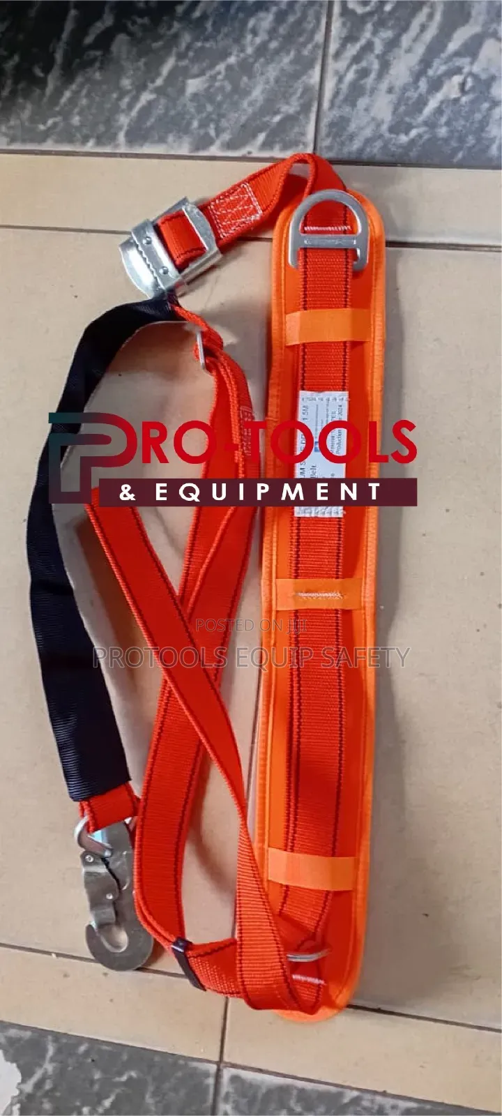 Orange Wide Back Harness