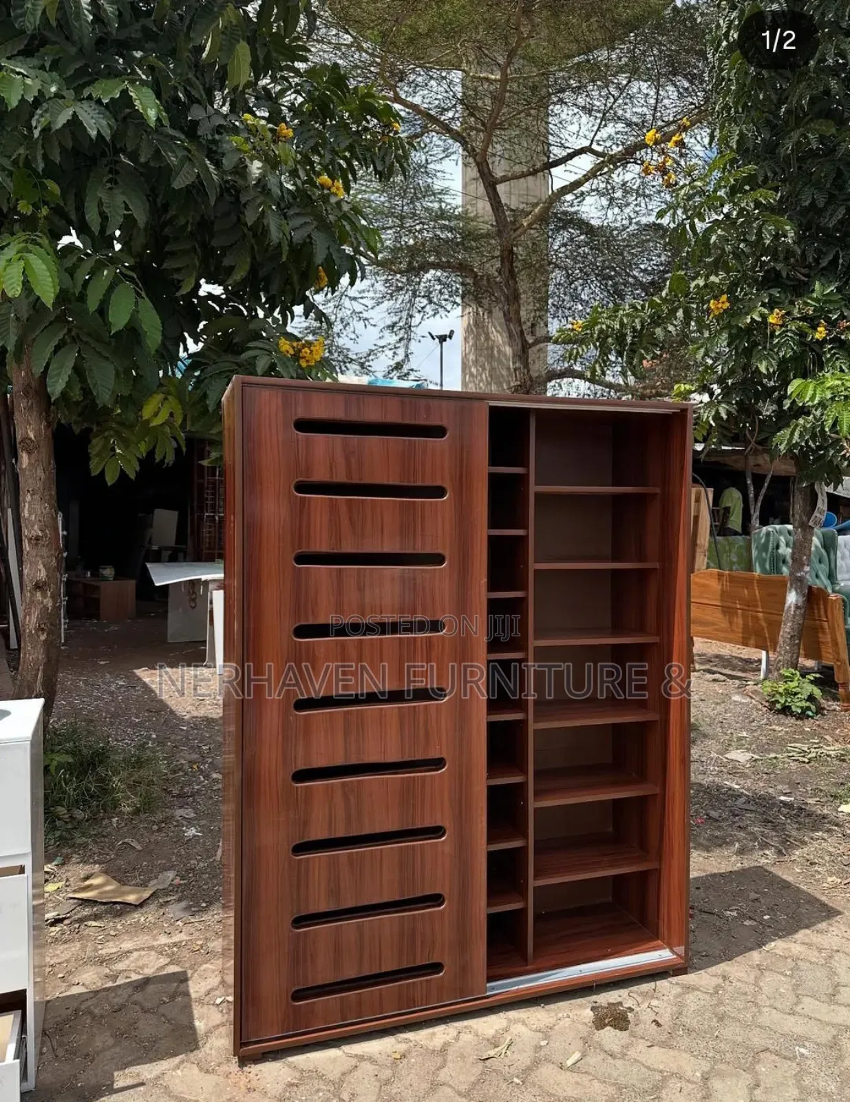 Shoe Rack With Sliding Doors Compact