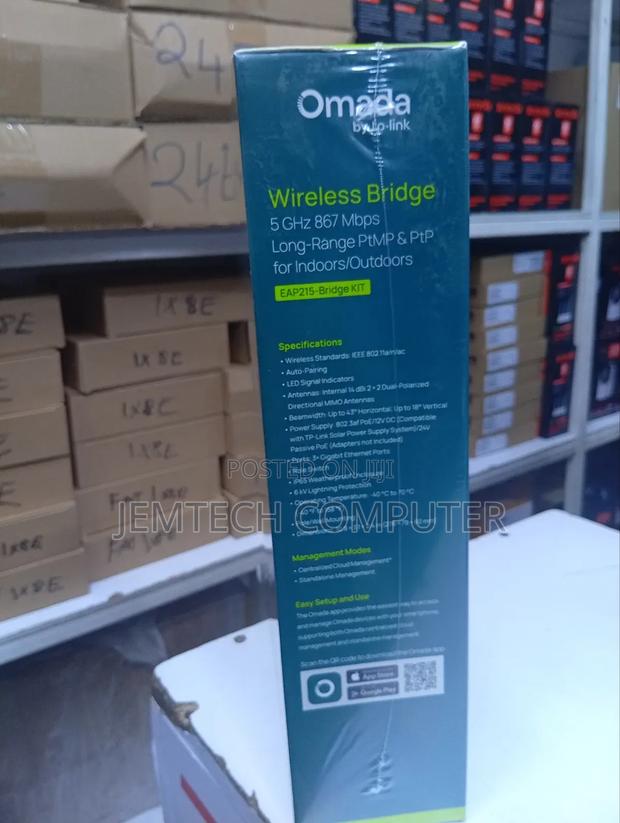 Tp-Link Eap215 Bridge Kit - Indoor/Outdoor Wireless Bridge Ap - thumbnail 5