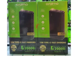 Power Bank Oraimo 20,000amh Power Bank 15watts