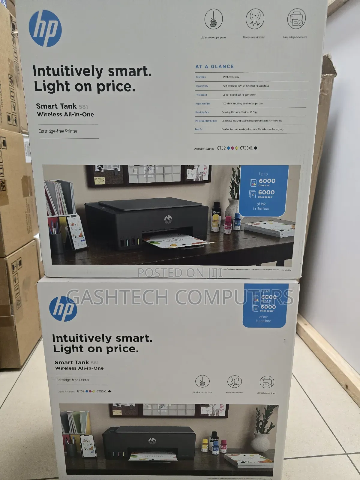 Hp Smart Tank 581 All-in-One A4 Printer (4a8d4a)