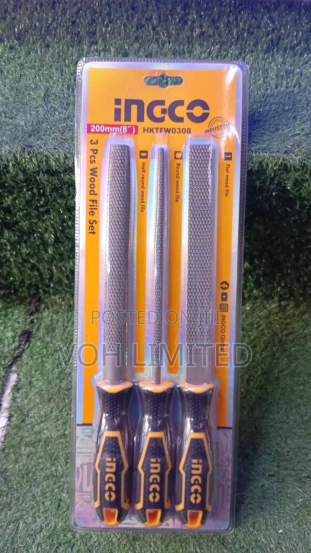 Ingco 3 PCS Wood File Set (Model Hktfw0308). - thumbnail 2