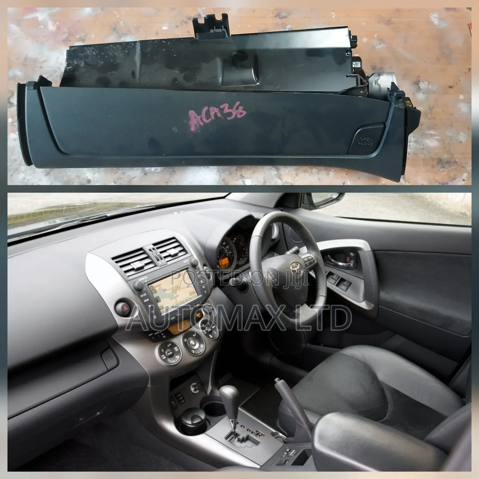 Toyota Rav4/Vanguard Glove Box Upper Dash (Black),