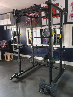 Multi-Function Power Cage Super Rack With Cable Cross
