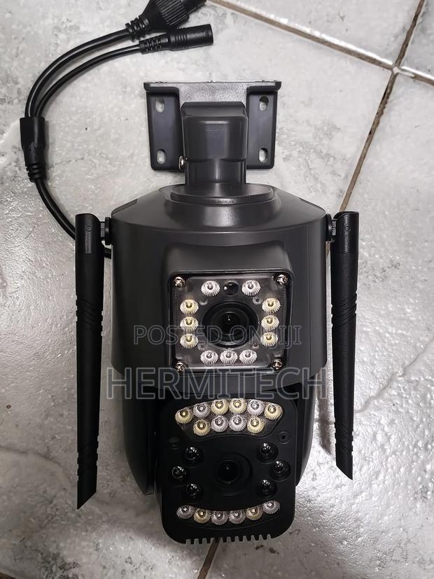 4g Network CCTV Dual Lens Lighting for Night Vision Ethernet Cable