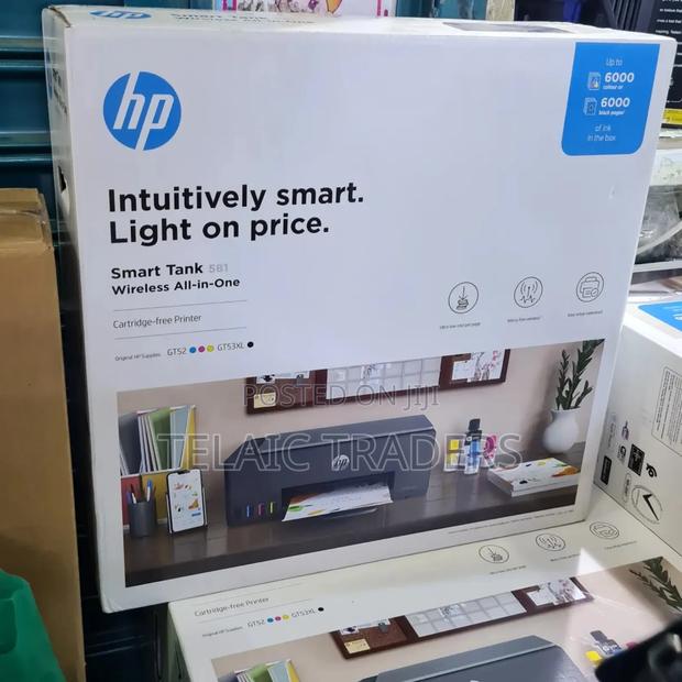 Hp 580 Smart Tank Wireless All in One;Print,Copy and Scan Wifi Printer