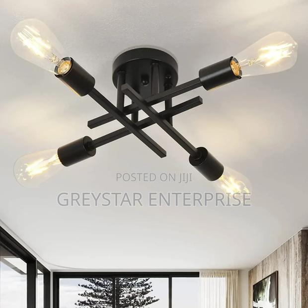 Nordic Design Ceiling Lights Lamps 4 Bulbs