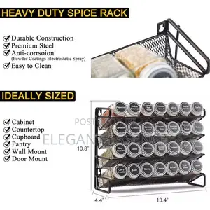 4 Layer Rack With 28pcs Bottles With Labels and White Pen