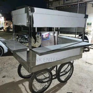 Commercial Stainless Commercial Street Food Trolley