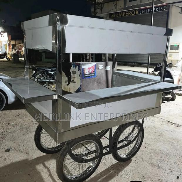 Commercial Stainless Commercial Street Food Trolley