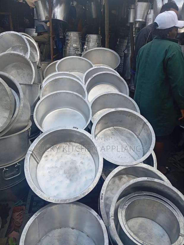 Heavy Duty Aluminium Juakali Sufuria. - main view