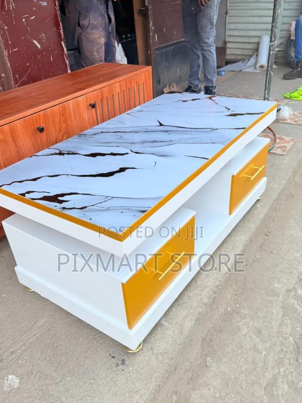 Elegant Marble Top Executive Coffee Table Modern Design