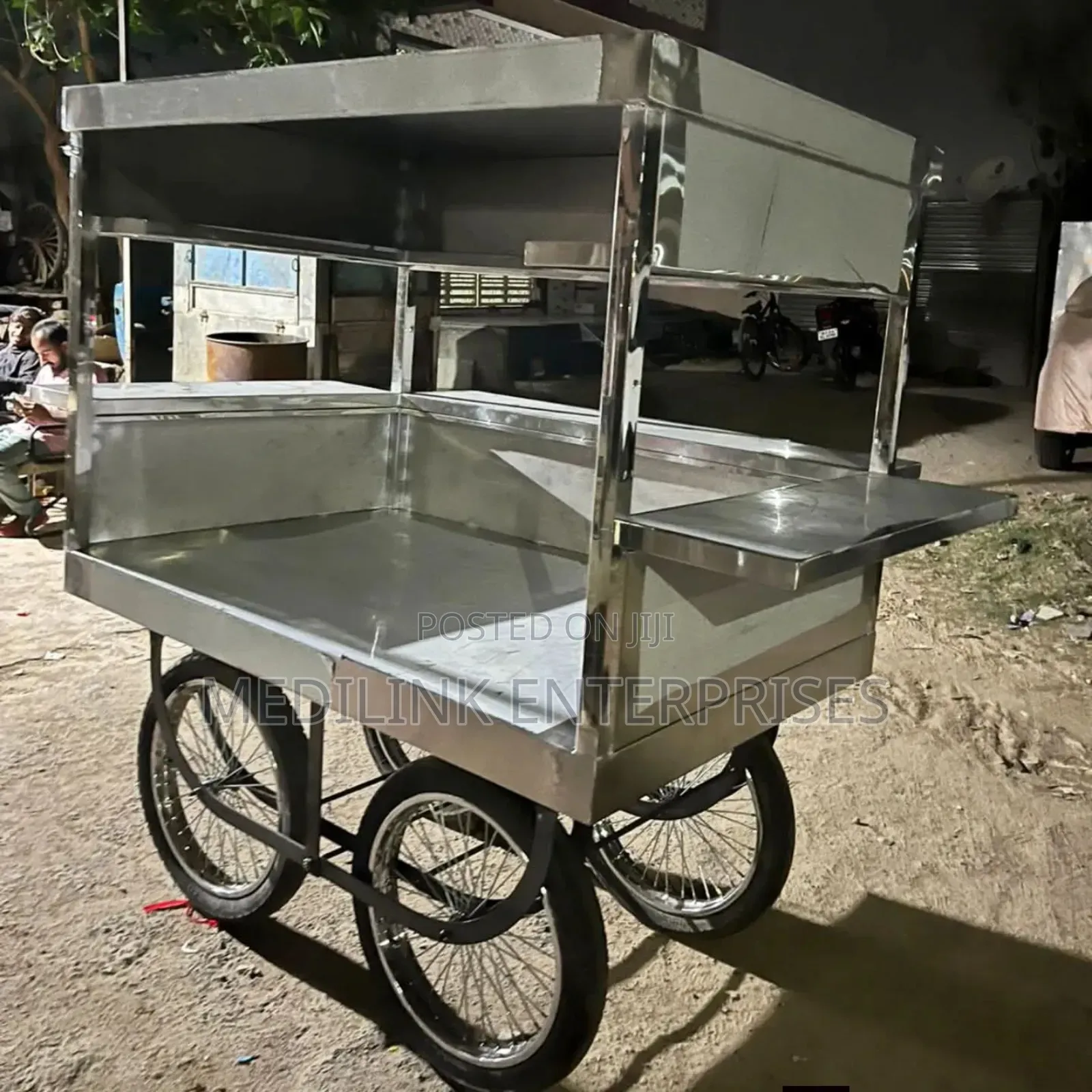 Stainless Steel Movable Ss 304 Food Preparation Trolley