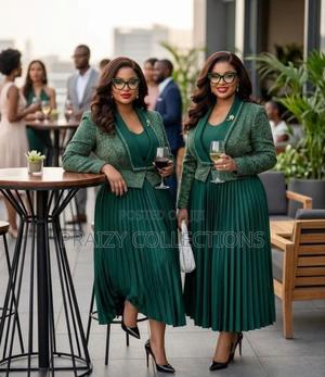 Free Size Pleated Dress Set - thumbnail 2